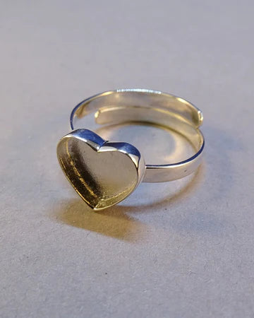 Adjustable Heart Ring